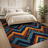 Southwestern Zigzag Geometric Area Rug