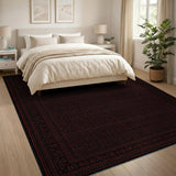 Deep Red Traditional Persian Area Rug