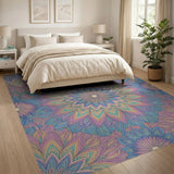 Multi-color and Patterns Vibrant Mandala Boho Chic Area Rug