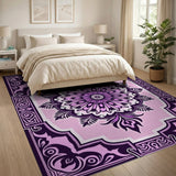 Purple Mandala Persian Traditional Persian Area Rug