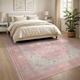 Pink Floral Vintage No. 14 Area Rug