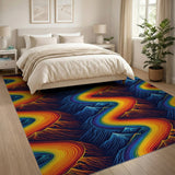 Winding Rainbow Peaks Area Rug