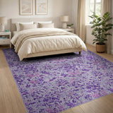 Purple Floral Vintage No. 6 Area Rug
