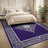 Royal Purple Persian Medallion Area Rug