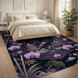 Purple Orchid Pagoda Garden Area Rug