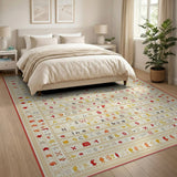Eclectic Global Alphabets Patchwork Rug