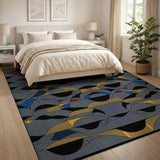 Geometric Multi-Color Abstract Area Rug