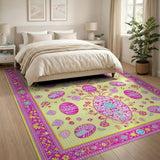 Whimsical Easter Egg Multi-Color Area Rug