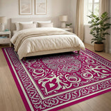 Medallion Ornate Red Persian Medallion Area Rug