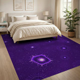Purple Cosmic Mandala Area Rug