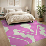 Pink Diamond Trellis Area Rug