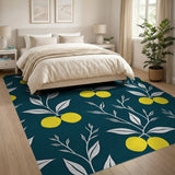 Lemon Branch Navy Blue Area Rug