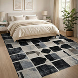 Modern Geometric Grey No. 3 Area Rug