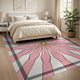 Pink Starburst Petal Area Rug
