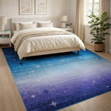 Starry Night Sky Ombre Area Rug