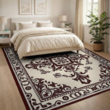 Ornate Floral Medallion Area Rug