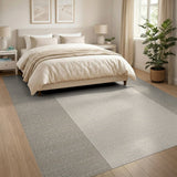 Neutral Striped Textured Area Rug