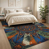 Distressed Mandala Vintage Area Rug