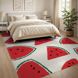 Multi-color and Patterns Watermelon Slices Fruit Pattern Area Rug