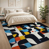 Vibrant Geometric Multi-Color No. 4 Area Rug