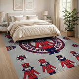 Festive Nutcracker Mandala Area Rug