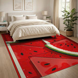 Vibrant Watermelon Slices Fruit Rug