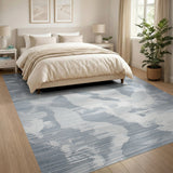 Ethereal Grey Abstract Area Rug