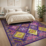 Purple Diamond Heritage Tribal Area Rug