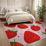Strawberry Fruit Pattern Fruit Pattern Area Rug