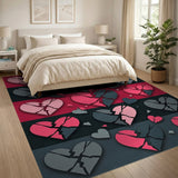 Shattered Hearts Area Rug