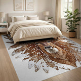 Majestic Spotted Deer Antler Area Rug