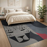 Geometric Leopard Abstract Area Rug