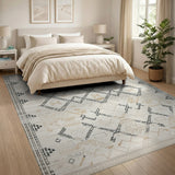 Beige Heritage Tribal Geometric No. 20 Area Rug