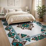 Teal Persian Medallion No. 2 Area Rug