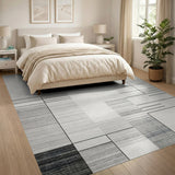 Modern Geometric Grey No. 2 Area Rug