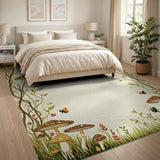 Enchanted Mushroom Woodland Area Rug