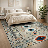 Geometric Evil Eye Area Rug