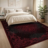 Red Traditional Persian Red Traditional Persian Area Rug
