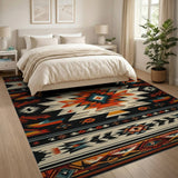 Bold Southwestern Geometric Tribal Rug