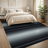 Monochrome Gradient Stripe Area Rug