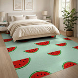 Watermelon Fruit Pattern Watermelon Slices Fruit Pattern Area Rug