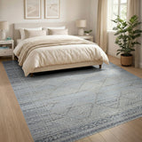 Heritage Tribal Grey Grey Geometric Heritage Tribal Area Rug