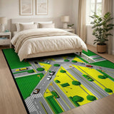 Vibrant City Intersection Area Rug