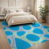 Playful Balloon Cluster Multi-Color Area Rug