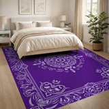 Royal Purple Persian Mandala Area Rug