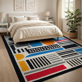 Vibrant Geometric Multi-Color No. 6 Area Rug