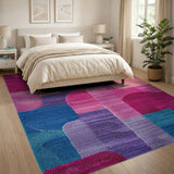 Vibrant Geometric Modern Vibrant Geometric Multi-Color Area Rug