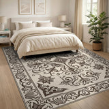 Ornate Floral Medallion Persian Area Rug