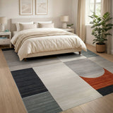 Geometric Modern Geometric Abstract Multi-Color Area Rug