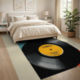Vinyl Record Stack Multi-Color Area Rug